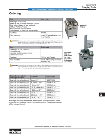 Parflange Pro 50 описание
